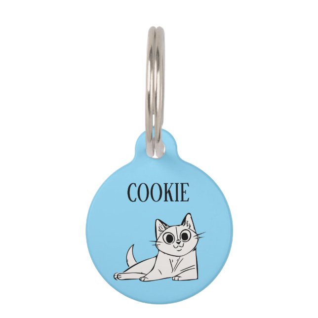 Médaillon Pour Animaux Chat apaisant personnalisé (Devant)
