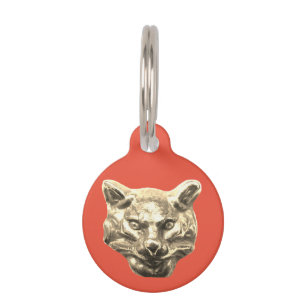 Médaillon Pour Animaux Chat doré – chatte dorée – matou doré