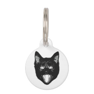 Médaillon Pour Animaux Chat noir