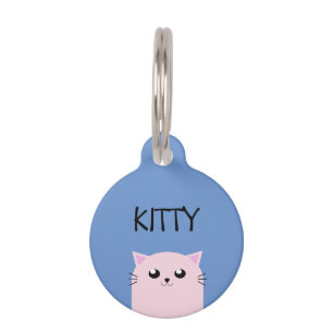 Médaillon Pour Animaux Chat personnalisé mignon