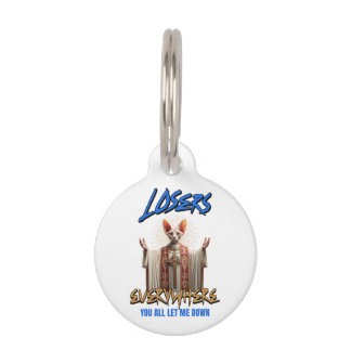 Médaillon Pour Animaux Chat Sphynx Jésus drôle