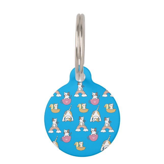 Médaillon Pour Animaux Chats Adorables (Devant)