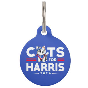 Médaillon Pour Animaux Chats pour Harris élection 2024  