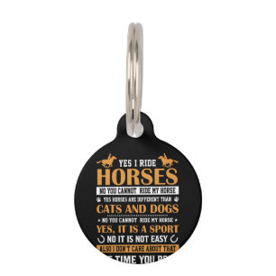 Médaillon Pour Animaux Cheval Art Oui I Ride Chevaux