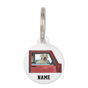 Médaillon Pour Animaux Chevalier de chiens de laboratoire à canon de tir 