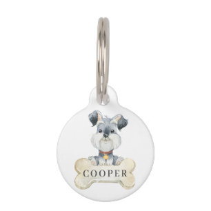 Médaillon Pour Animaux Chien chiot Schnauzer