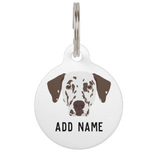 Médaillon Pour Animaux Chien dalmate Brown