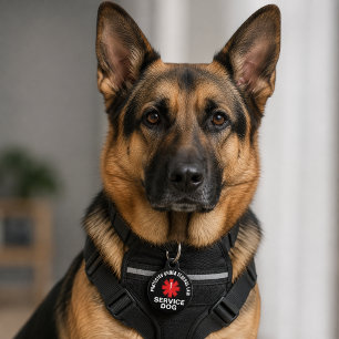 Médaillon Pour Animaux Chien d'assistance personnalisé