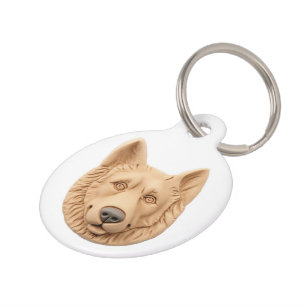 Médaillon Pour Animaux Chien de berger belge inspiré de la 3D
