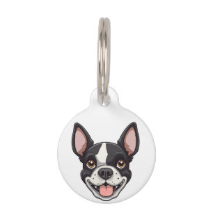 Médaillon Pour Animaux Chien de Boston Terrier  