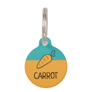 Médaillon Pour Animaux Chien de chat nom carotte