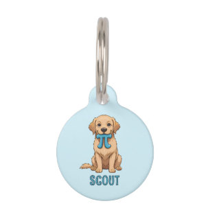 Médaillon Pour Animaux Chien De Jour Personnalisé Avec Symbole Pi Joyeu