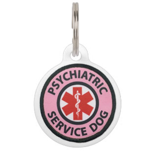 Médaillon Pour Animaux Chien de service