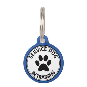 Médaillon Pour Animaux Chien de service personnalisé en formant