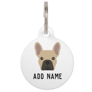 Médaillon Pour Animaux Chien de taureaux français de la Faune