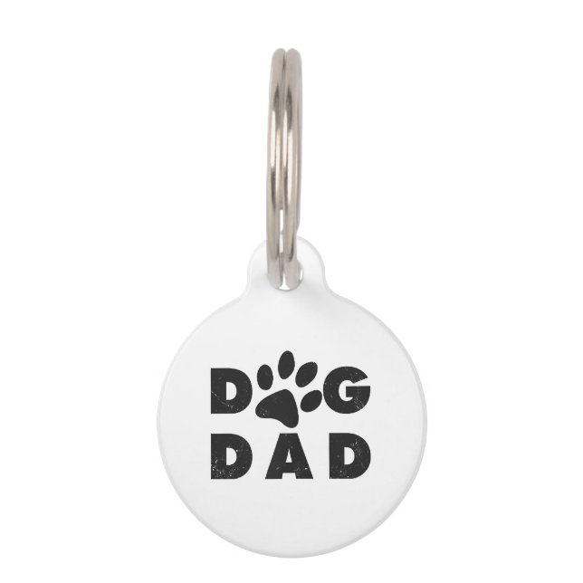 Médaillon Pour Animaux Chien papa classique (Devant)
