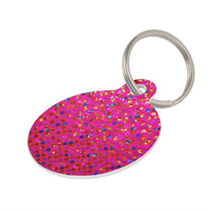 Médaillon Pour Animaux Chien Tag Bijoux Pois Sparkley