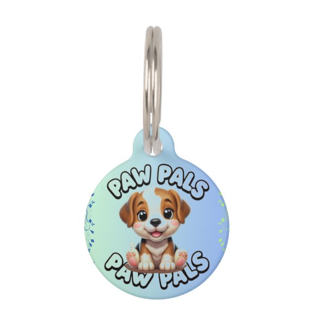 Médaillon Pour Animaux Chiot REX (Devant)