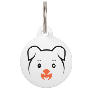 Médaillon Pour Animaux Chiote Mignon Clin d'oeil