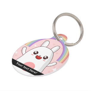 Médaillon Pour Animaux Clipart arc-en-ciel de Kawaii