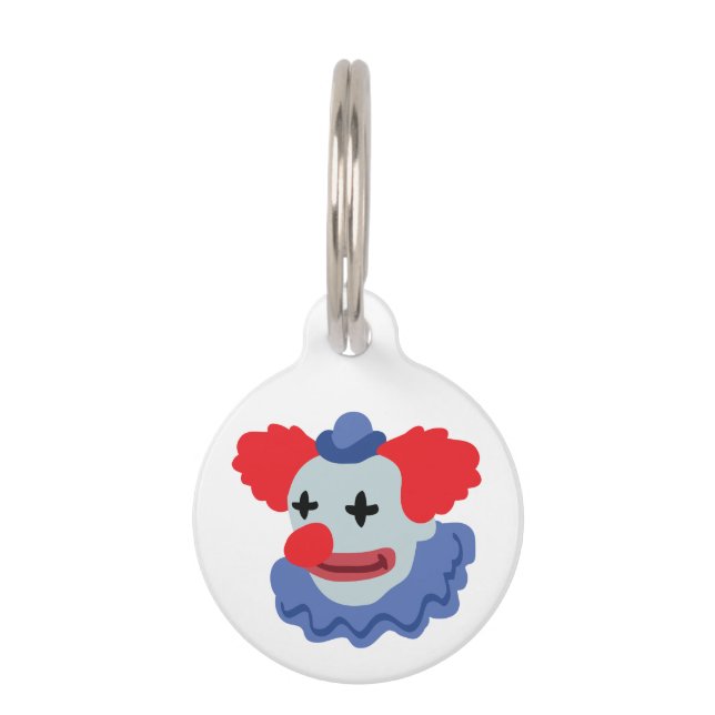 Médaillon Pour Animaux Clown de cirque (Devant)