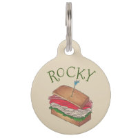Club turc personnalisé Sandwich Food Foodie Chien