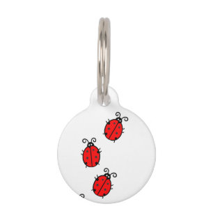 Médaillon Pour Animaux Coccinelles rouges Thunder_Cove de rampement