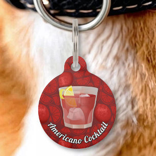 Médaillon Pour Animaux Cocktail Americano