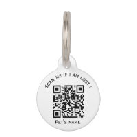Code QR pour animaux de compagnie, animal perdu, é