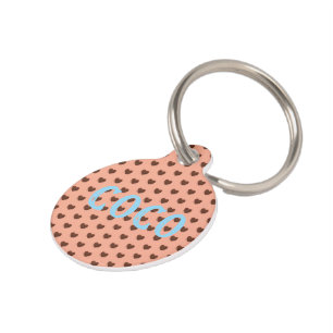 Médaillon Pour Animaux Coeur café