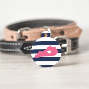Médaillon Pour Animaux Coeur du Kentucky