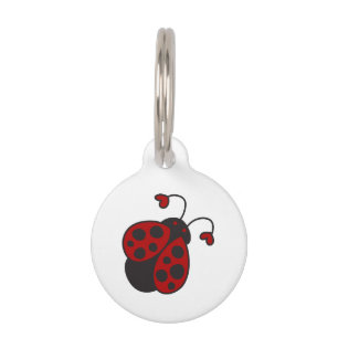 Médaillon Pour Animaux Coeur Ladybug
