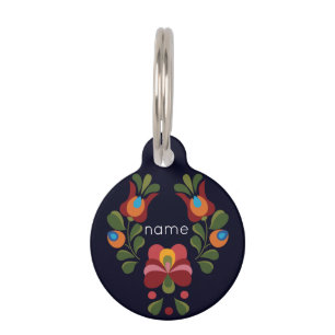 Médaillon Pour Animaux Composition florale Matyo