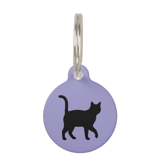 Médaillon Pour Animaux Conception de silhouettes de jolis animaux de comp (Devant)