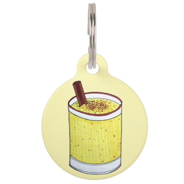 Médaillon Pour Animaux Coquito Puerto Rican Eggnog Rum Christmas Drink (Devant)