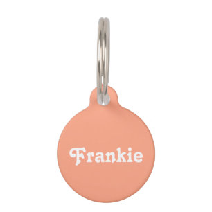 Médaillon Pour Animaux Corail Peach