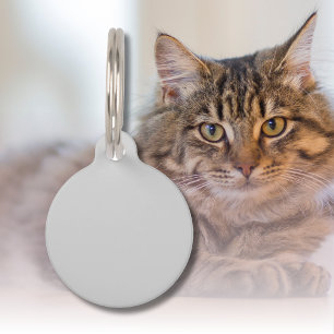 Médaillon Pour Animaux Couleur claire gris pastel Classic Elegant