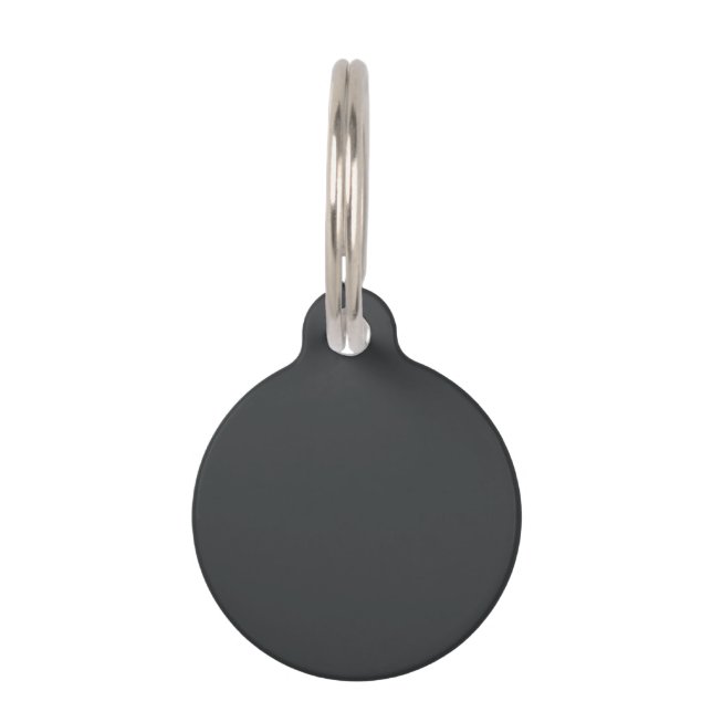 Médaillon Pour Animaux Couleur intégrale Onyx (Devant)