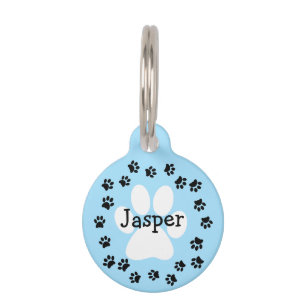 Médaillon Pour Animaux Couleur personnalisée Nom de chien personnalisé Em