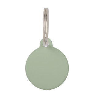 Médaillon Pour Animaux Couleur solide vert Laurel