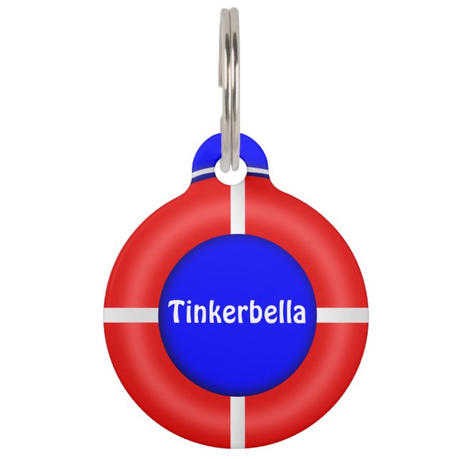 Médaillon Pour Animaux Coutume d'anneau de vie (Devant)