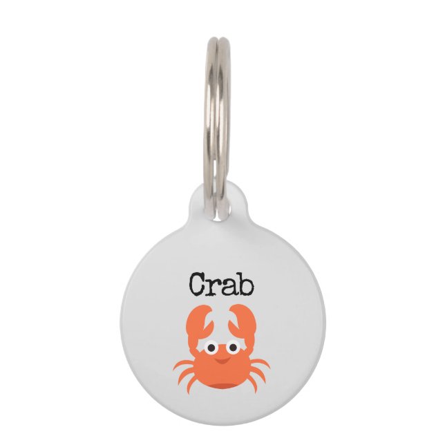 Médaillon Pour Animaux Crabe (Devant)