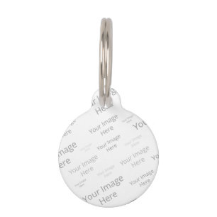 Médaillon Pour Animaux Créez votre propre balise de poète ronde personnal