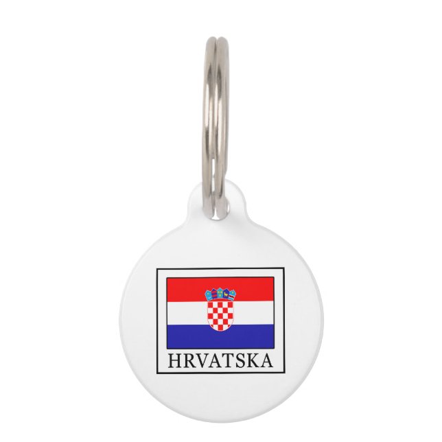 Médaillon Pour Animaux Croatie (Devant)