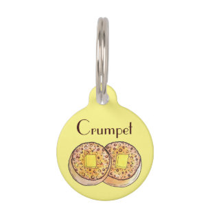 Médaillon Pour Animaux Crumpets chauds beurrés Cuisine britannique Nourri