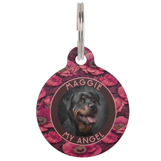 Médaillon Pour Animaux Cute Cat Gift Anemones (Devant)