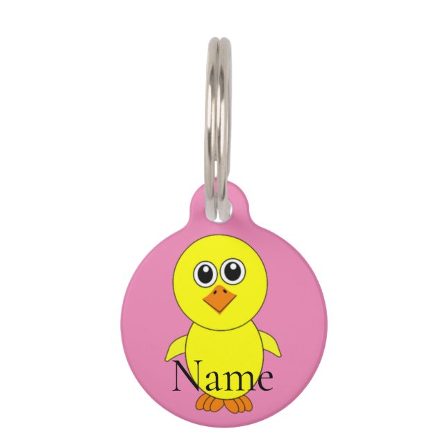 Médaillon Pour Animaux Cute Chick Thunder_Cove (Devant)