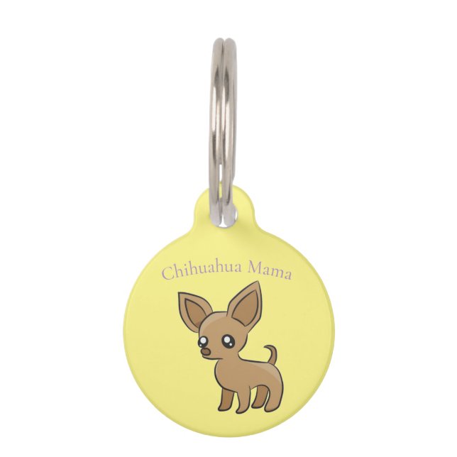 Médaillon Pour Animaux Cute Chihuahua Mama Art Thunder_Cove (Devant)