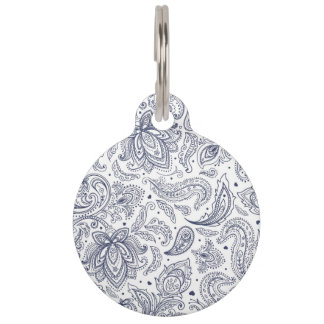 Médaillon Pour Animaux Cute classical flowers patterns