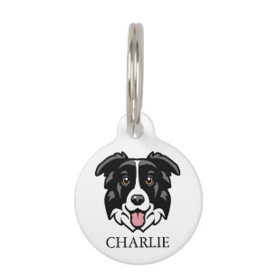 Médaillon Pour Animaux Cute Collie Chien Personnalisé
